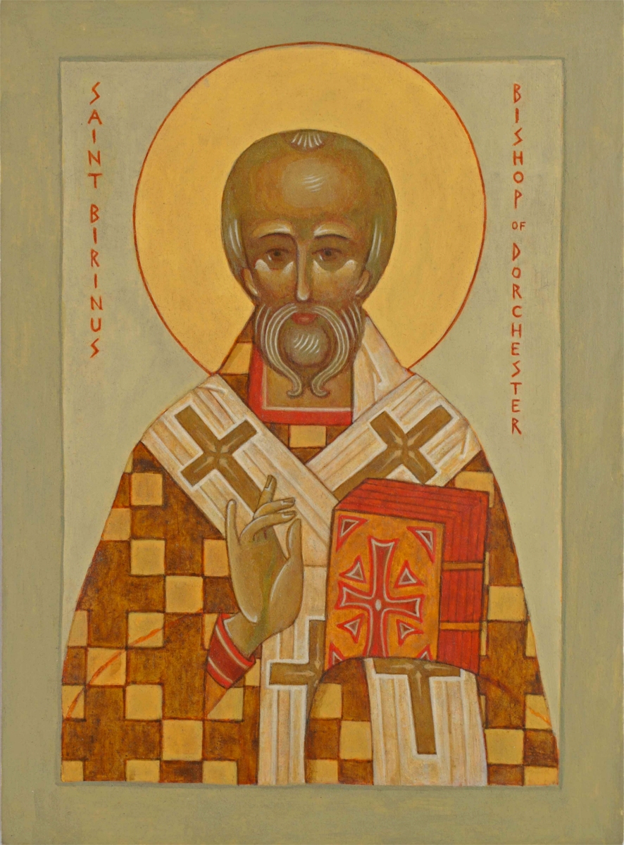 Religious icon: Saint Birinus of Dorchester